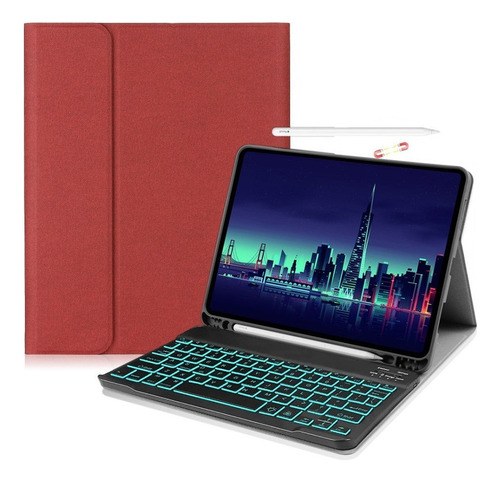 Funda De Teclado Iluminado Con Ñ Para iPad Mini1/2/3 7.9inch