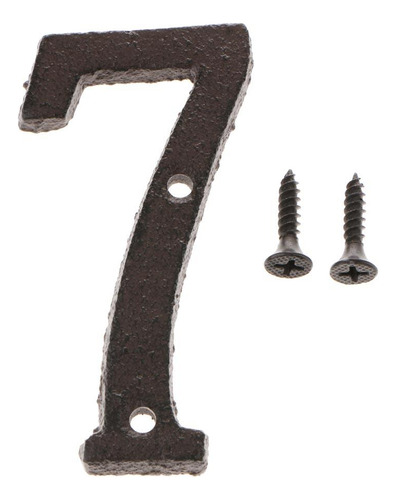 Número De Puerta De Casa De Hierro Forjado 3pcs Número De