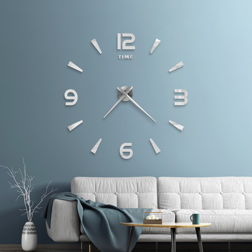 Reloj De Pared Grande Y Minimalista De 37 Pulgadas, Color Do