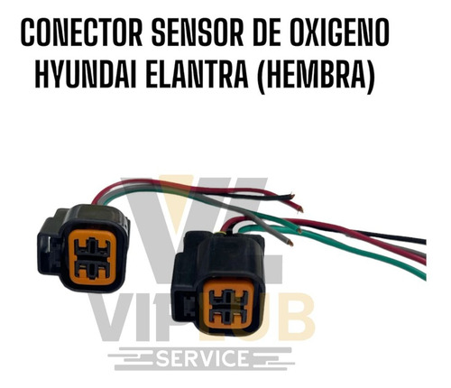 Conector Sensor De Oxigeno Hyundai Elantra (hembra)