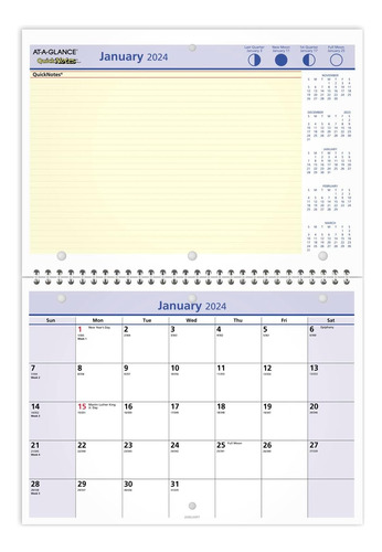 Calendario De Pared Y Escritorio 2024, 11  X 8 , Pequeã...