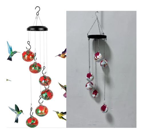 * A 1pc Encantador Comedero For Colibríes Carillón De Viento
