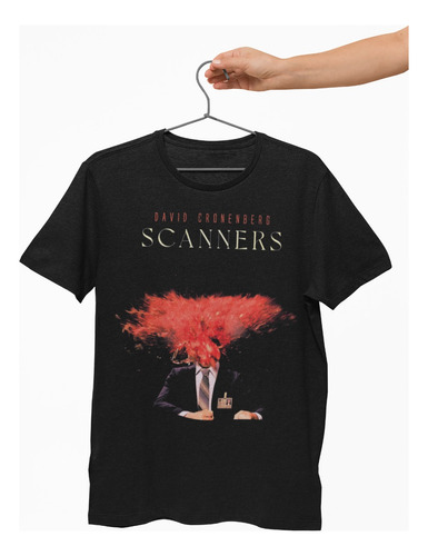 Camiseta Cine Clasico Terror Scanners David Cronenberg N1