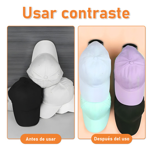 Sunrises 24pcs Ganchos De Soporte Para Gorras Organizador De Gorras Genera Color Negro