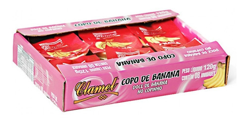 Copinho Recheado Doce De Banana 120g - Clamel