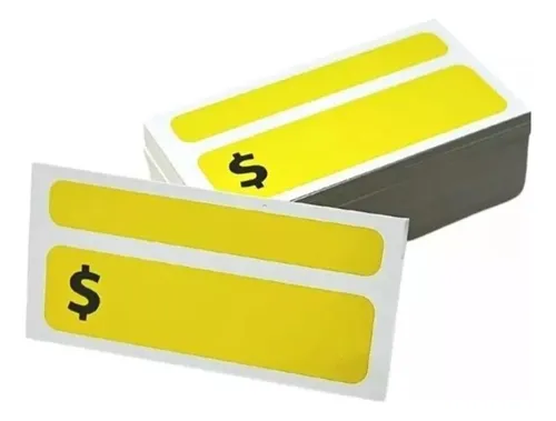 100 X Etiqueta De Cartón Para Poner Precios 8x4cms