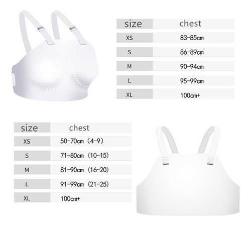 Protector De Senos Karate Correa Ajustable Mujer Xs .