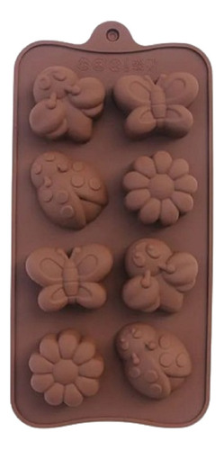 Molde De Silicon Para Chocolates, Mariposa, Flores, Abejas