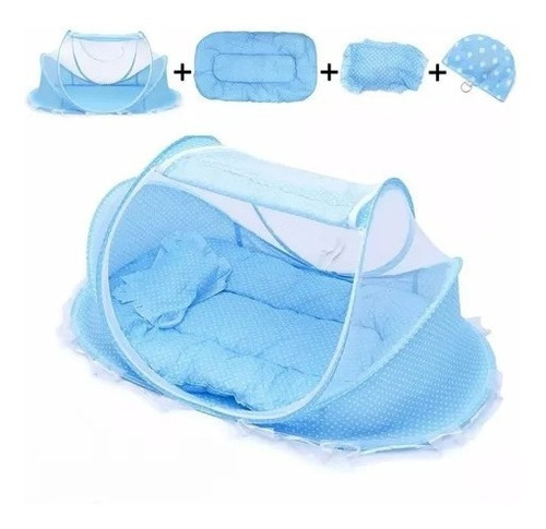 Toldillo Mosquitero  Portatil Para Bebe Acolchado