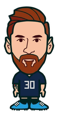 Imagen 4 de 4 de Sticker Calcomania Pegatina Messi Combo X 3 Unds