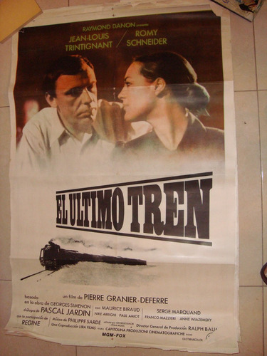 Afiche Orig De Cine 75x1,10 El Ultimo Tren R5