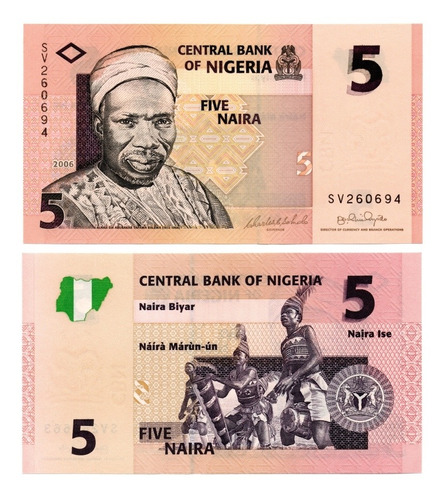 Imagen 1 de 1 de Nigeria 5 Naira Año 2006 Unc Numismatic Collection