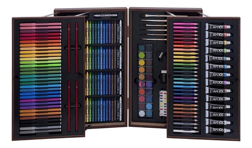 Set De Pintura Artística Kit Dibujo Oleo Art 101 215 Piezas