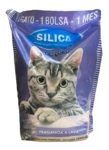 Piedras Sanitarias Silica Lazy Cat Lavanda X 3,8 Lts