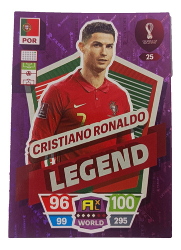 Carta Adrenalyn Cristiano Ronaldo Legend Importada 2022