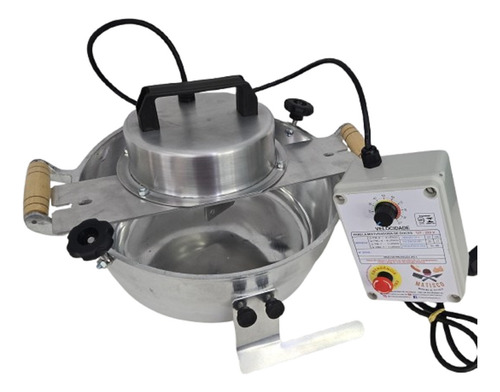 Panela De Caramelizar De 4 Litros Grãos, Castanhas, Amendoim Cor Alumínio Frequência 50/60hz 127/220V Automática