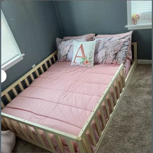 Cama montessori casita de madera