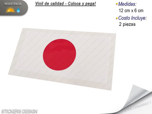 Japon Bandera  Calcomanias