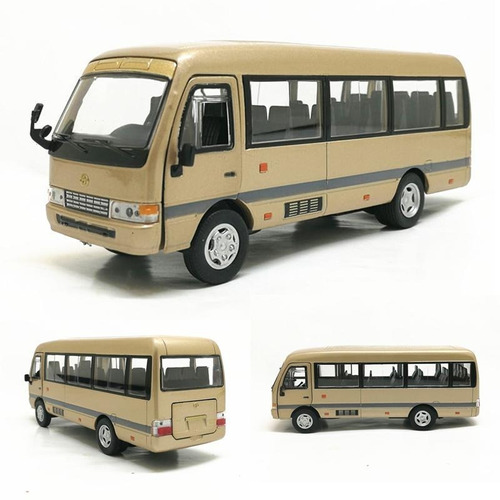 Toyota Coaster Combi Bus Auto Escala 1/32 Miniatura Juguete 