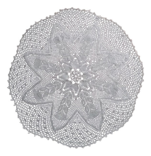 Carpeta Crochet Circular  Algodon Artesanal 70cm Diametro