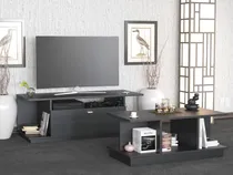 Comprar Combo Mesa Rack Tv Led 1.20 + Mesa Ratona Melamina Moderno