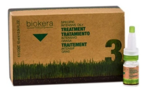 Salerm Biokera Tratamiento Intensivo Grasa 3 C/6 Ampolletas 