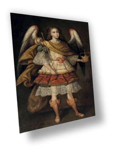 Lienzo Canvas Arte Sacro San Uriel Arcángel 125x80