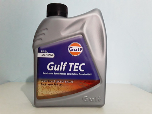 Aceite Gulf Tec Semi Sintetico Sae 15w40 - Combo - Caja