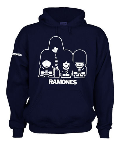 Sudadera Capucha Banda Ramones Caricatura Toons Msi Punk