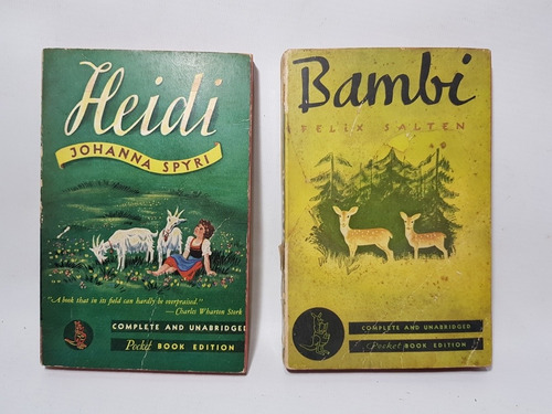 Heidi Bambi Pocket Book Lote X 2 Inglés Mag 58059