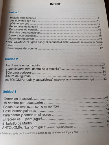 Un Duende En La Mochila 1 - Lectoescritura, Escondites
