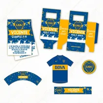 Comprar Kit Boca Juniors + Props De Regalo ** Editable **