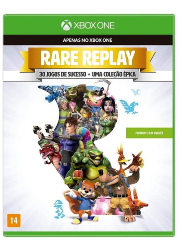 Jogo Xbox One Novo Rare Replay Mídia Física Com Nota Fiscal