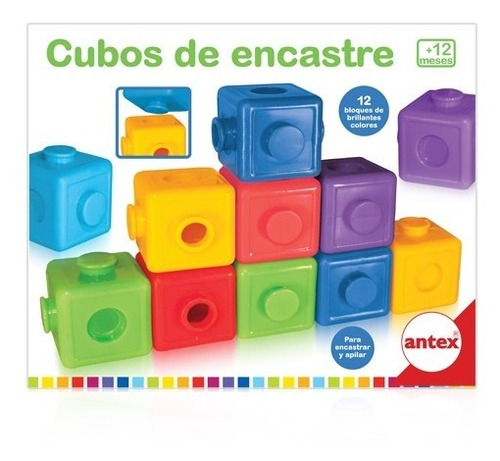 Cubos De Encastre 12 Piezas Antex 2283 Educando