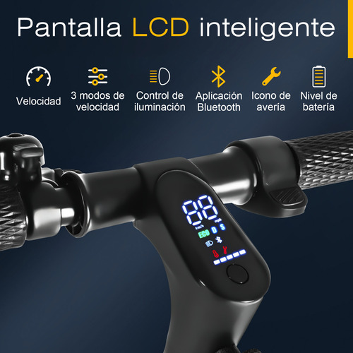 Honey Whale M1 Scooter Eléctrico Patin Plegable Motor 500w-max Velocidad Máxima 25km/h Autonomía 15km Honeywhale
