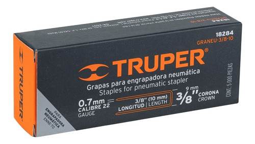 Caja Con 5000 Grapas Corona 3/8 Calibre 22, 10mm P/enne-70