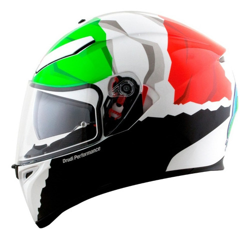 Casco Agv K3 Sv Morbidelli 17, talla 53-54/xs, color verde