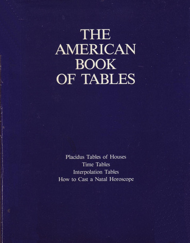 The American Tablas De Casas Astrologia En Excelente Estado