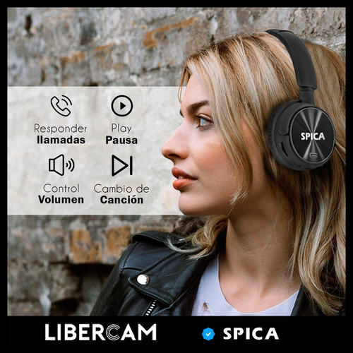 Imagen 4 de 10 de Auriculares Spica Sp-440 Vincha Bluetooth Inalambrico Radio