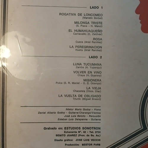 Vinilo Huella Pampa. Instrumental. Disco En Muy Buen Estado (Usado)