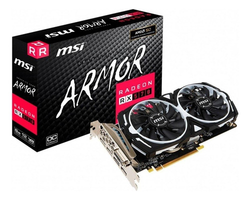 Placa de vídeo AMD MSI  Armor Radeon RX 500 Series RX 570 RADEON RX 570 ARMOR 8G OC OC Edition 8GB