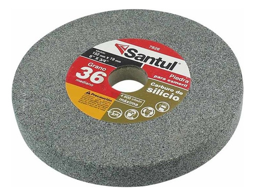 Piedra Para Esmeril Santul Carburo De Silicio Grano Mediano