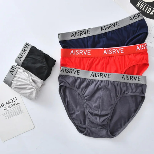 Calzoncillos De Algodón Aisrve Para Hombre, Caja De Regalo