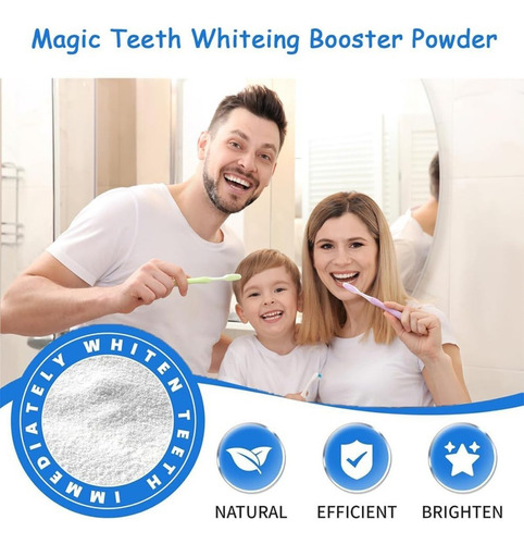 Polvo Blanqueador Dental, Creme Dental Mágico Whitening