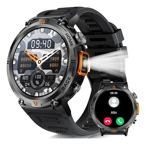 Smart Watch Men Bluetooth Linterna 3atm Impermeable