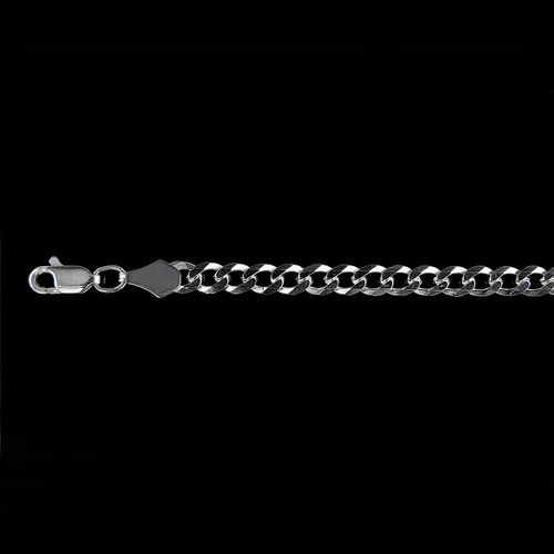 Cadena Mujer Barbada L 5mm-45cm Plataley.925 Duodeluxejoyas®