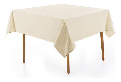 Toalha De Mesa Quadrada 6 Lugares Alamanda Off White Karsten