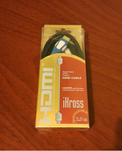 Cable Hdmi De 2 Metros, Marca Ikross