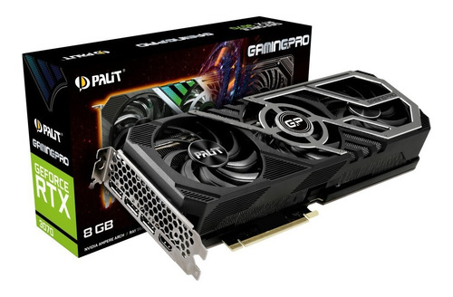 Imagem 7 de 7 de Placa De Vídeo Palit Rtx 3070 8gb Gamingpro Lhr - Lacrada
