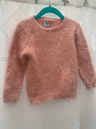 Sweater Peludo Rosa Talle 24 Meses 2 Años